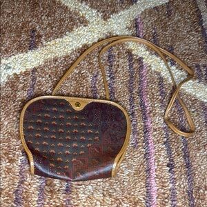 Vintage Escada Crossbody Bag with Floral Print